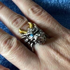 Vintage Metallic Dragon Ring
